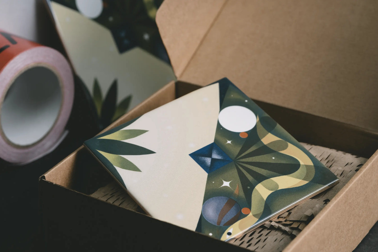 Serpente limited edition ceramic tile by Clay packaged securely for collectors – shop exclusively at Clay