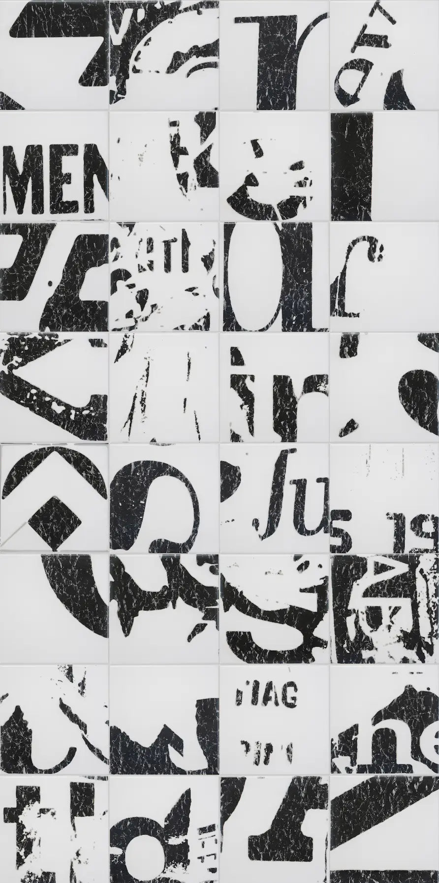 Pattern Alexandre Farto aka VHILS ceramic art tile by Clay - available on Clay